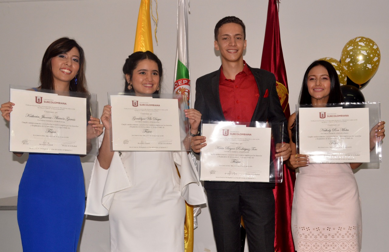 Facultad de Ciencias Exactas, Programa de Física: Katherine Alarcón, Geraldine Ule, Kevin Brayan Rodríguez y Nathaly Roa.